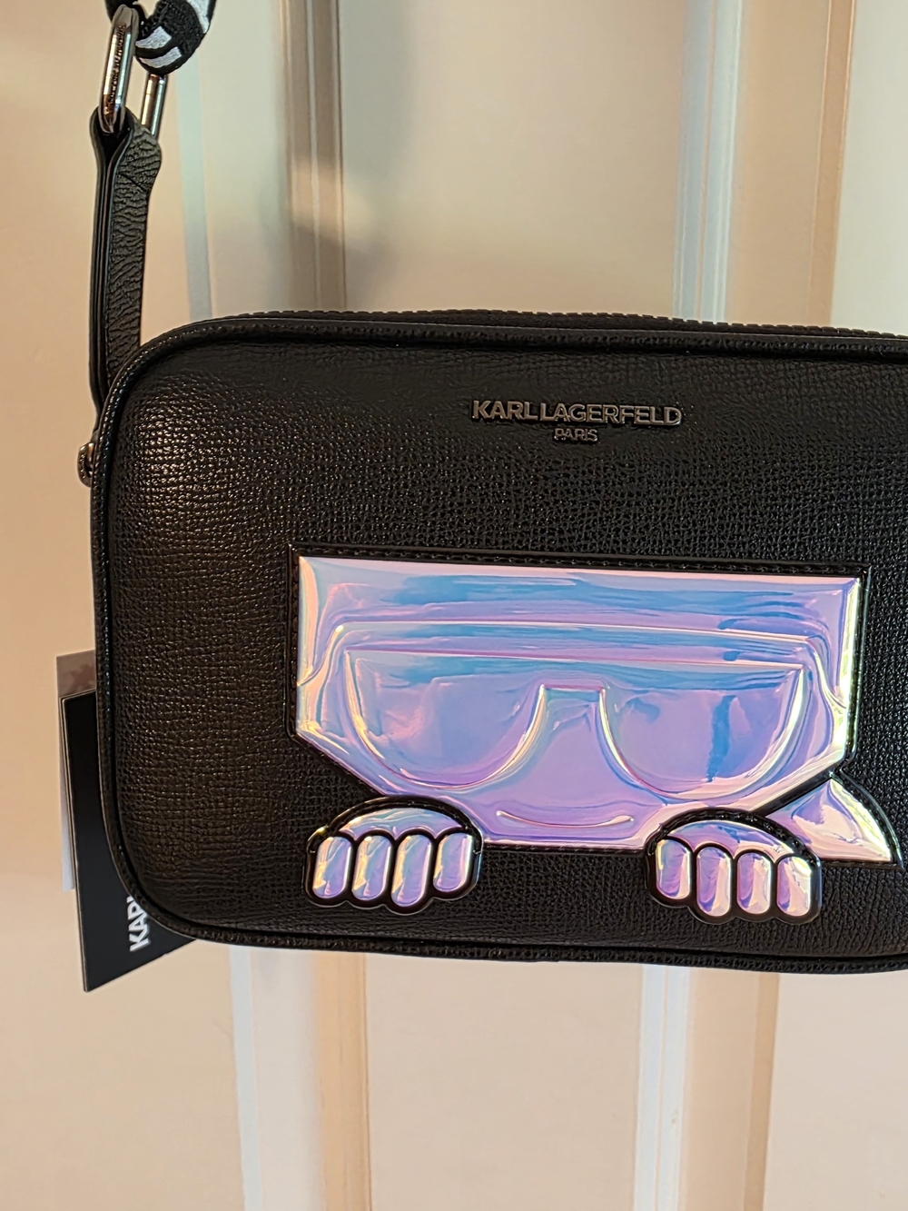 Karl Lagerfeld NWT Maybelle Black Camera Bag Retail$178 - Picture 3 of 5